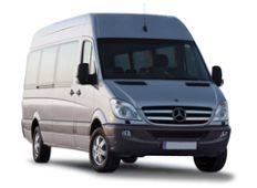 Bus: Mercedes Sprinter for grouptransfers for max 18 - 20 passengers (mainly used with trailer by groups with lots of luggages)